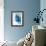 Blue Leaf Watercolor III-Jasmine Woods-Framed Art Print displayed on a wall