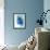 Blue Leaf Watercolor III-Jasmine Woods-Framed Art Print displayed on a wall