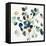 Blue Leaves Branch-Asia Jensen-Framed Stretched Canvas