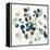 Blue Leaves Branch-Asia Jensen-Framed Stretched Canvas