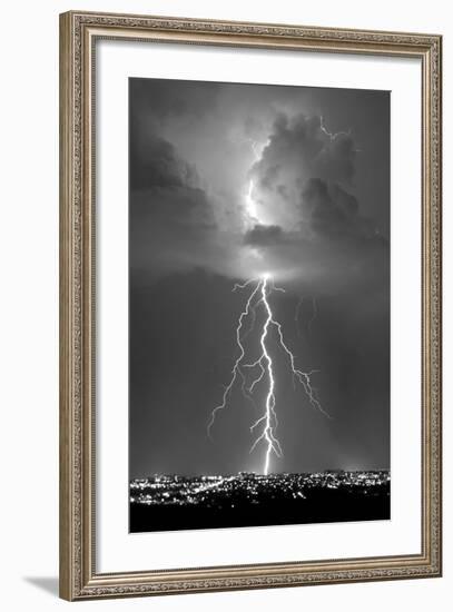 Blue Lightning BW-Douglas Taylor-Framed Photo