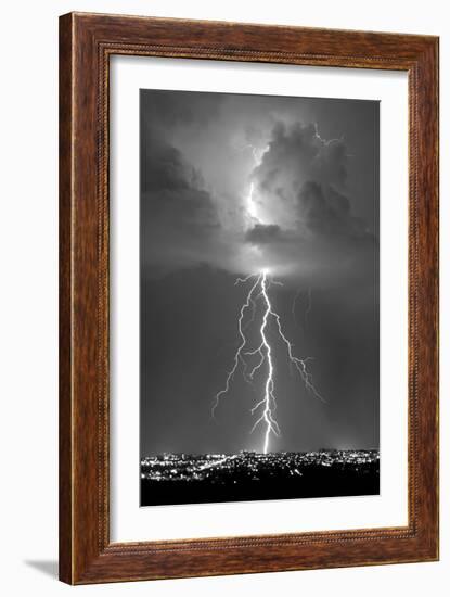 Blue Lightning BW-Douglas Taylor-Framed Photo