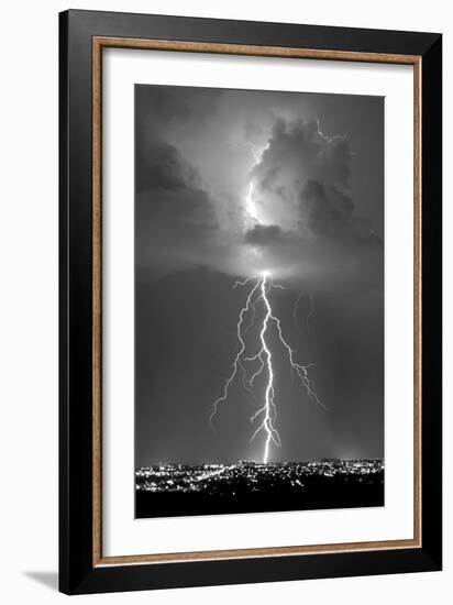 Blue Lightning BW-Douglas Taylor-Framed Photo