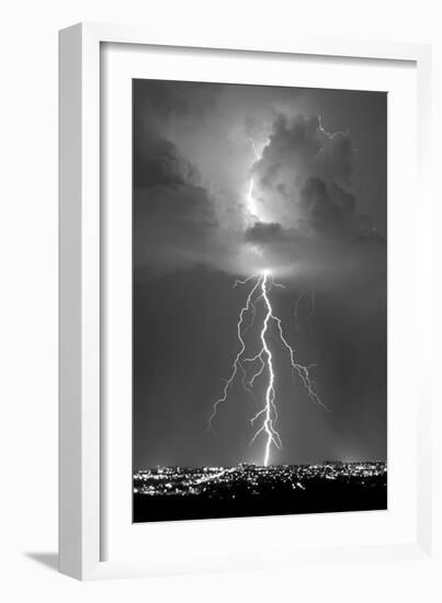 Blue Lightning BW-Douglas Taylor-Framed Photo