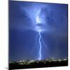 Blue Lightning Sq-Douglas Taylor-Mounted Photo