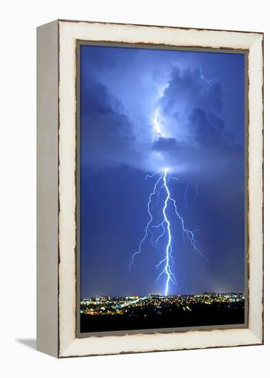 Blue Lightning-Douglas Taylor-Framed Stretched Canvas