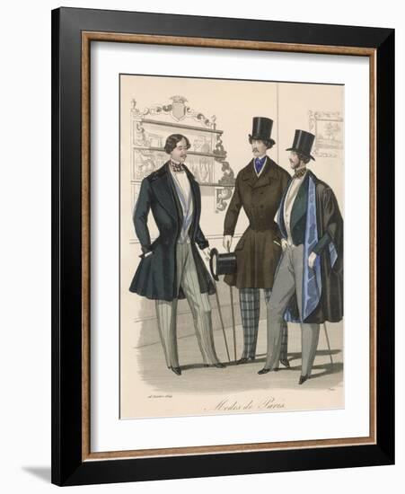 Blue Lined Sleeved Cloak or Mantle-null-Framed Photographic Print