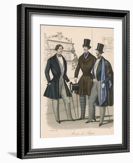 Blue Lined Sleeved Cloak or Mantle-null-Framed Photographic Print