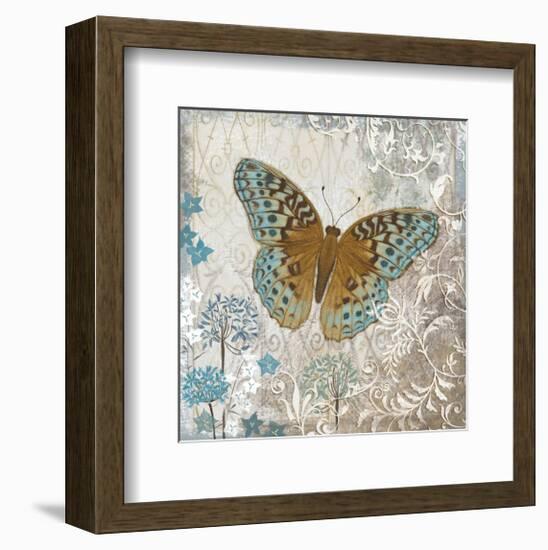 Blue Linen Butterfly-Alan Hopfensperger-Framed Art Print