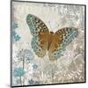 Blue Linen Butterfly-Alan Hopfensperger-Mounted Art Print