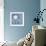 Blue Linen I-Megan Meagher-Framed Art Print displayed on a wall