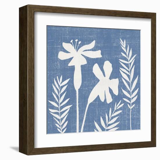 Blue Linen II-Megan Meagher-Framed Art Print