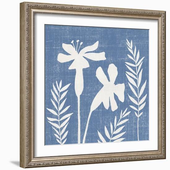 Blue Linen II-Megan Meagher-Framed Art Print