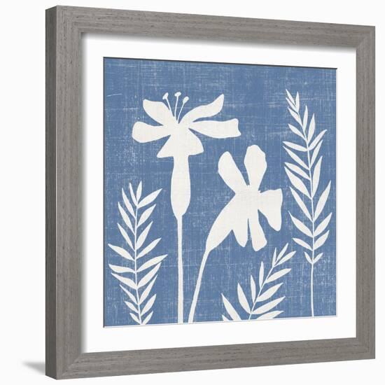 Blue Linen II-Megan Meagher-Framed Art Print