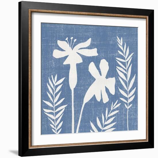 Blue Linen II-Megan Meagher-Framed Art Print