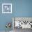 Blue Linen II-Megan Meagher-Framed Art Print displayed on a wall