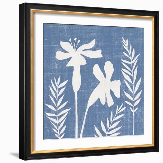 Blue Linen II-Megan Meagher-Framed Art Print