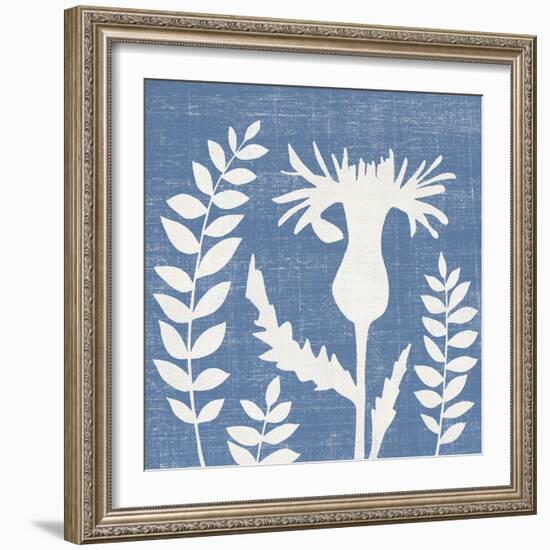 Blue Linen III-Megan Meagher-Framed Art Print