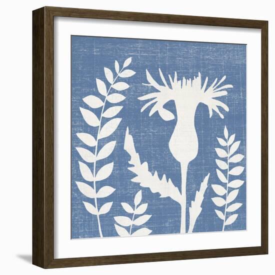 Blue Linen III-Megan Meagher-Framed Art Print