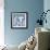 Blue Linen III-Megan Meagher-Framed Art Print displayed on a wall