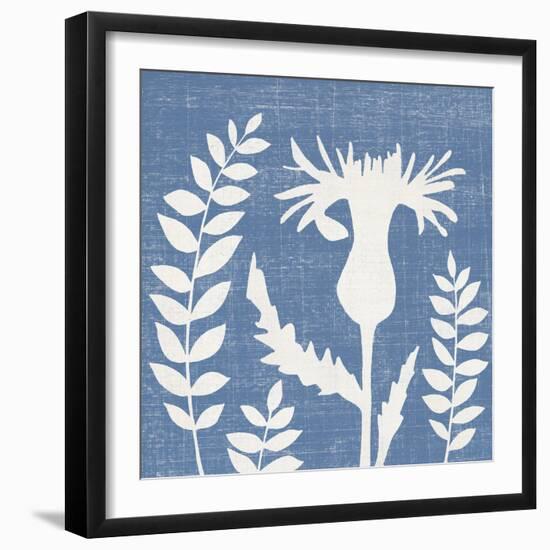 Blue Linen III-Megan Meagher-Framed Art Print