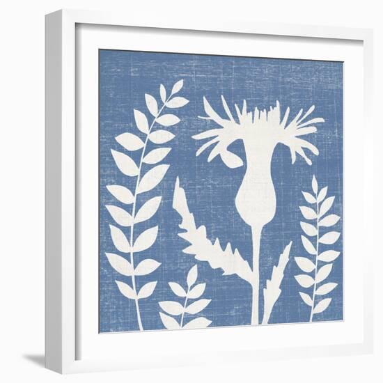 Blue Linen III-Megan Meagher-Framed Art Print