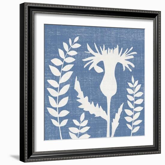 Blue Linen III-Megan Meagher-Framed Art Print