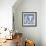 Blue Linen III-Megan Meagher-Framed Art Print displayed on a wall