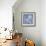 Blue Linen IV-Megan Meagher-Framed Art Print displayed on a wall