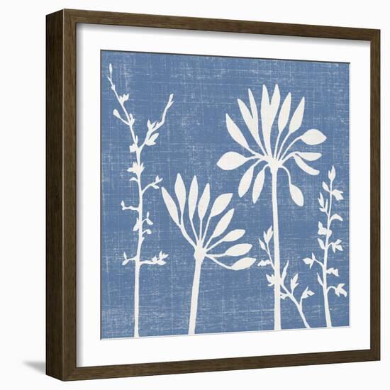 Blue Linen IV-Megan Meagher-Framed Art Print