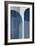 Blue Linen MidCentury 1-Urban Epiphany-Framed Art Print