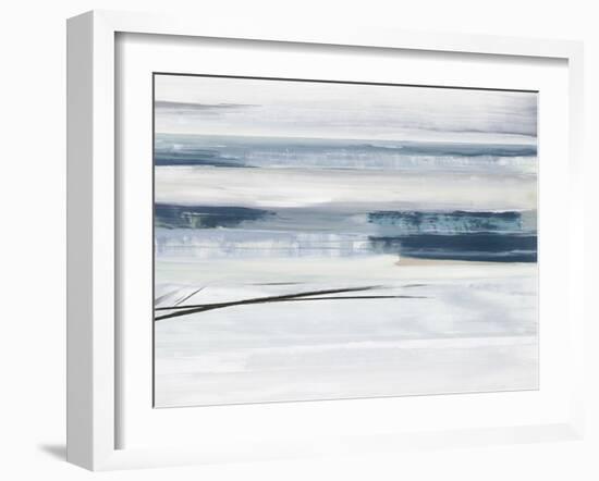 Blue Lines-null-Framed Art Print