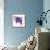 Blue Liquid Flower-Jan Weiss-Framed Stretched Canvas displayed on a wall