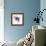 Blue Liquid Flower-Jan Weiss-Framed Art Print displayed on a wall