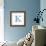 Blue Liquid Water Alphabet With Splashes And Drops - Letter K--Vladimir--Framed Premium Giclee Print displayed on a wall