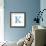 Blue Liquid Water Alphabet With Splashes And Drops - Letter K--Vladimir--Framed Premium Giclee Print displayed on a wall