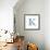 Blue Liquid Water Alphabet With Splashes And Drops - Letter K--Vladimir--Framed Art Print displayed on a wall