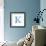 Blue Liquid Water Alphabet With Splashes And Drops - Letter K--Vladimir--Framed Art Print displayed on a wall