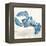 Blue Lobester I-Jacob Q-Framed Stretched Canvas