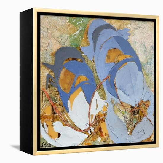 Blue Lobsters-Erin McGee Ferrell-Framed Stretched Canvas