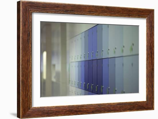 Blue Lockers-David Barbour-Framed Photo