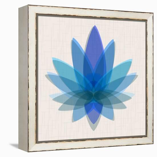 Blue Lotus-null-Framed Stretched Canvas