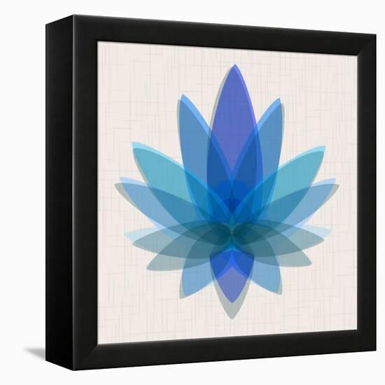 Blue Lotus-null-Framed Stretched Canvas