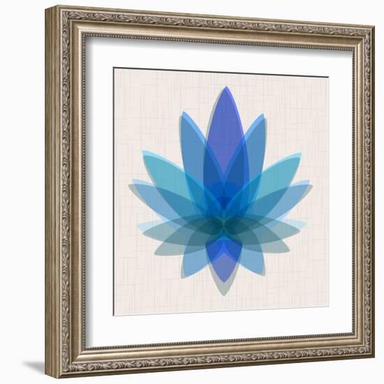 Blue Lotus-null-Framed Art Print