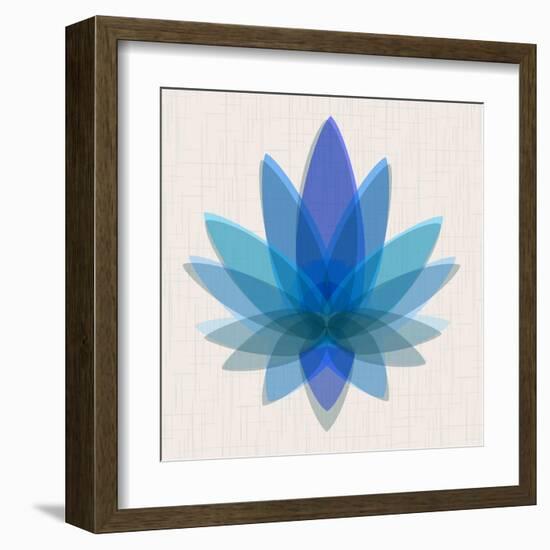 Blue Lotus-null-Framed Art Print