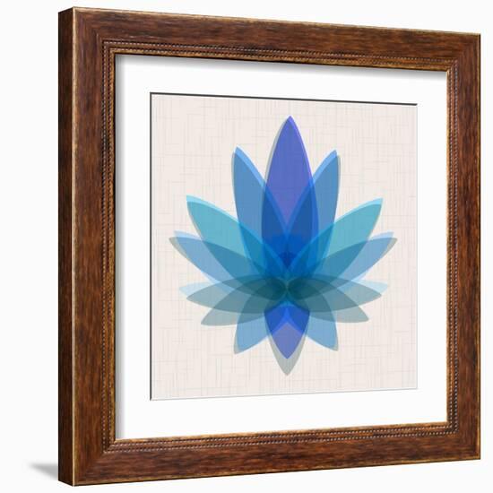 Blue Lotus-null-Framed Art Print