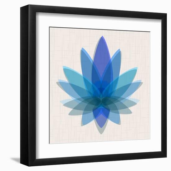 Blue Lotus-null-Framed Art Print