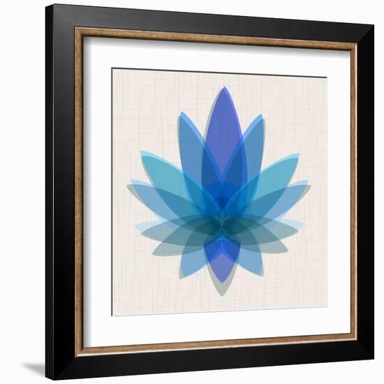 Blue Lotus-null-Framed Art Print