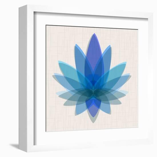 Blue Lotus-null-Framed Art Print