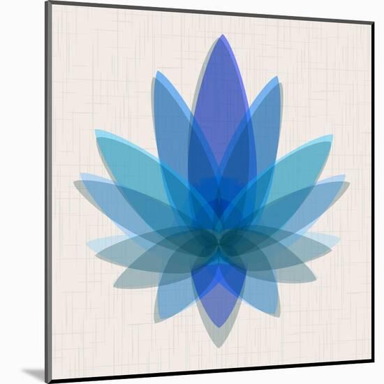 Blue Lotus-null-Mounted Art Print